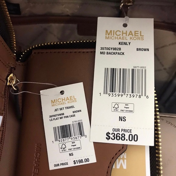NWT! Michael Kors backpack and wallet - Picture 8 of 10